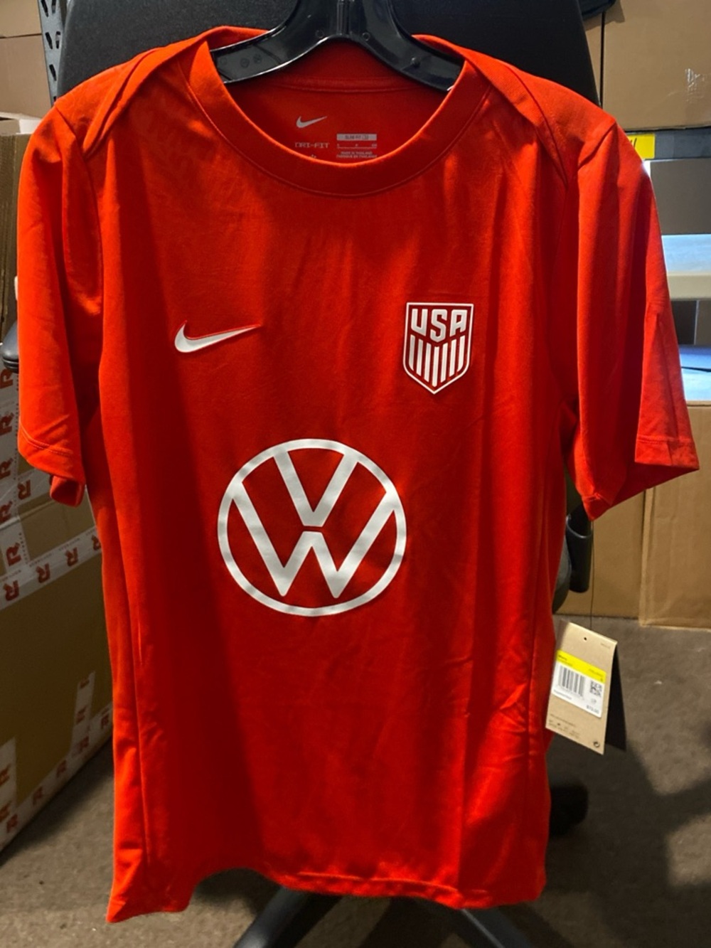Nike USMNT Academy Pro Training Jersey 2025 Challenge Red/White Mens Small